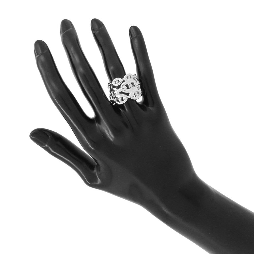 HERMES Chaine d'Ancre Anchene Ring Size GM/58 SV925