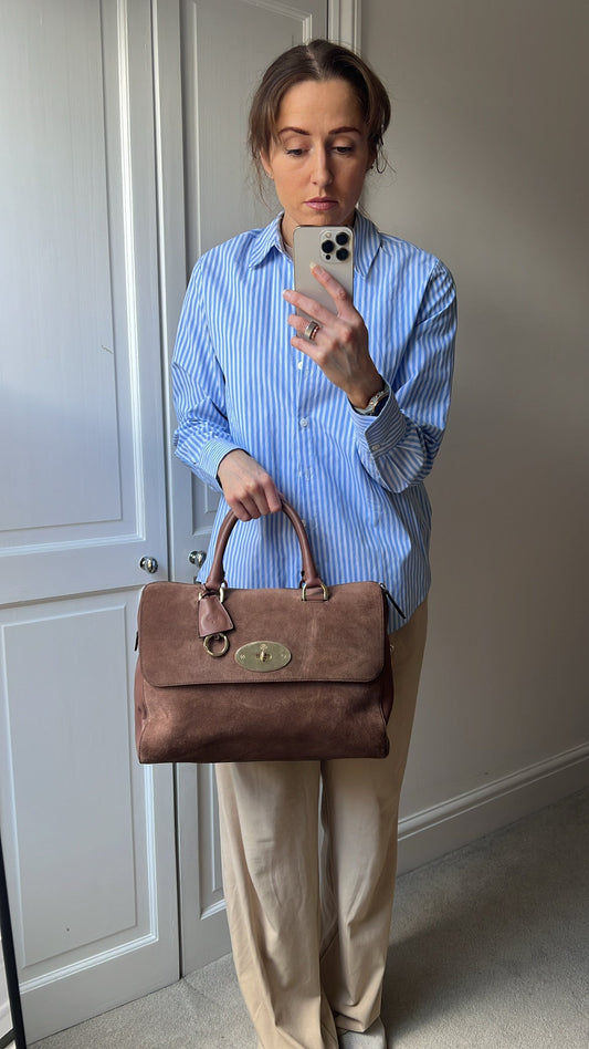 Mulberry Brown Suede Medium Del Rey (RRP £1100)
