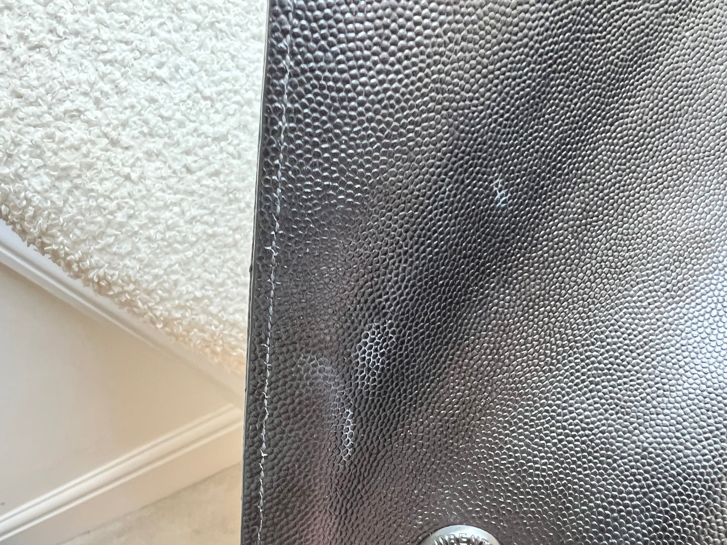 Yves Saint Laurent (YSL) Large Black on Black Envelope Bag (RRP £2,400)