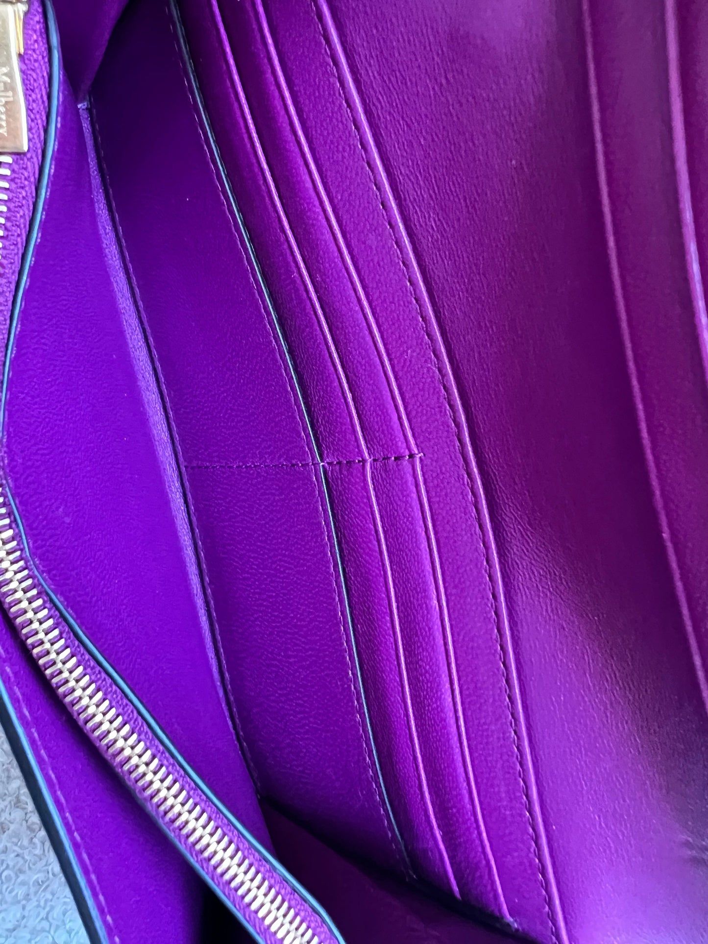 Mulberry Violet Continental Wallet (RRP £345)