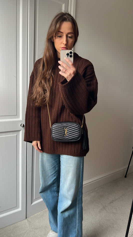 Yves Saint Laurent (YSL) Black Mini Lou Camera Bag (RRP £1285)