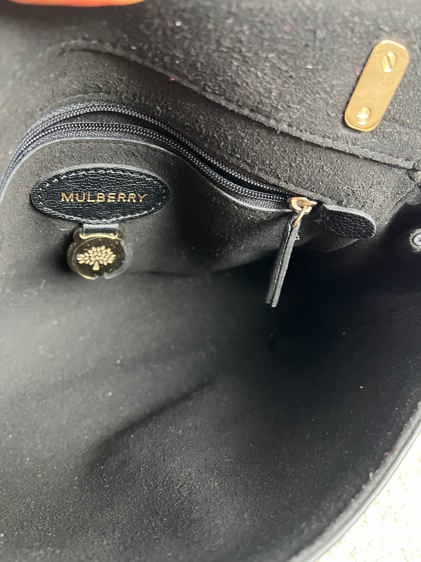 Mulberry Black Regular Lily with Gold Hardware (RRP £995)