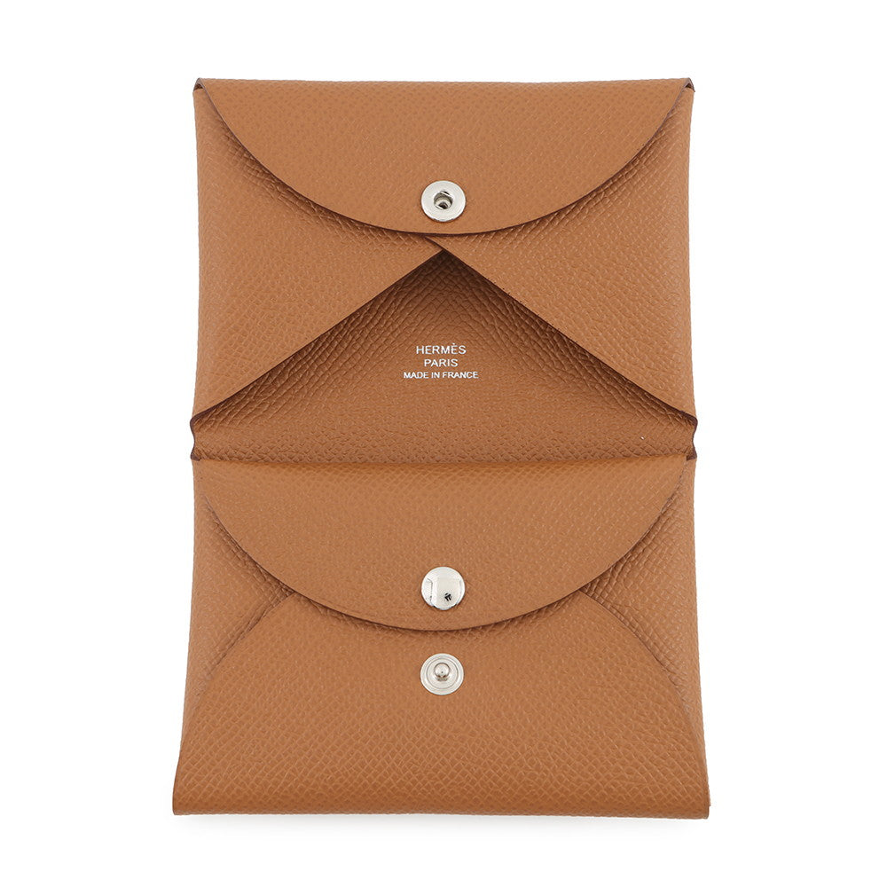 HERMES Calvi Duo Gold Epsom
