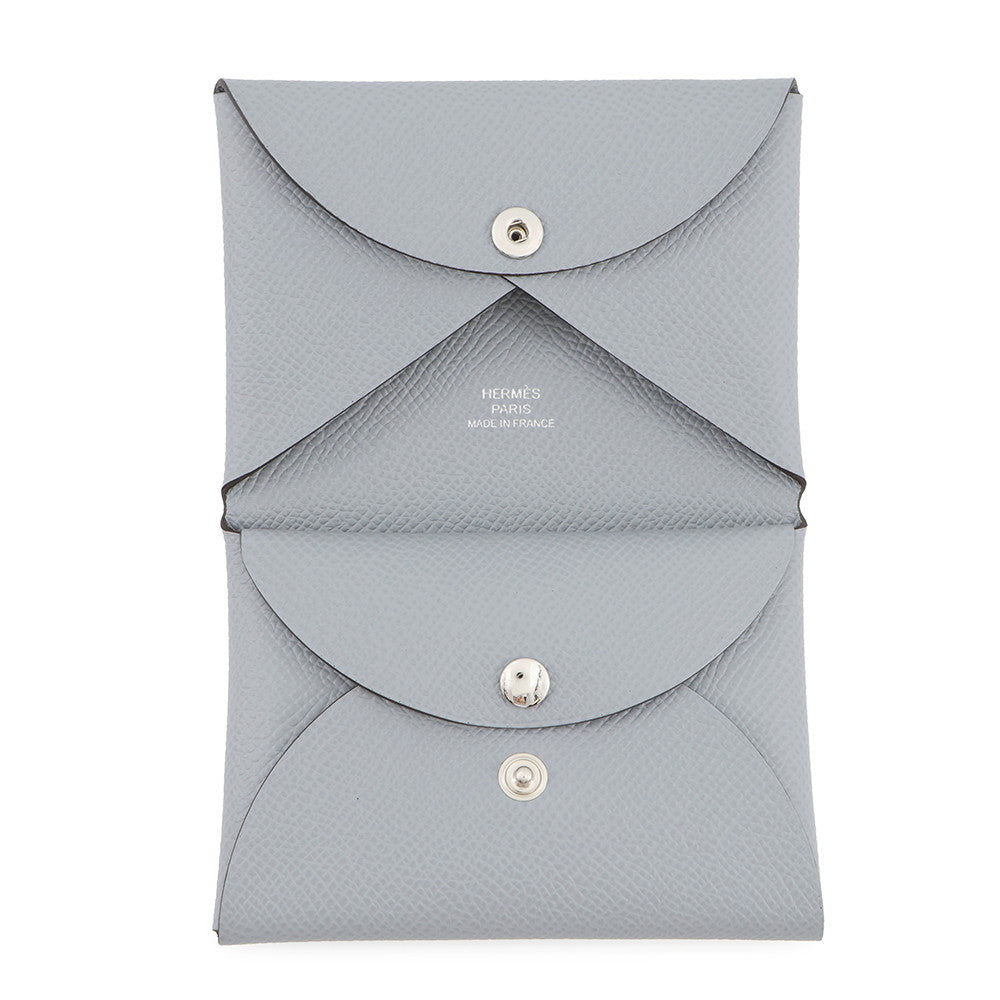 HERMES Calvi Duo Green Pantan Epsom