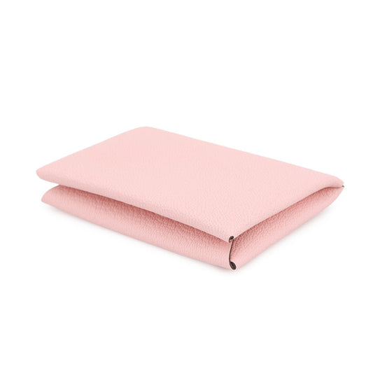 HERMES Calvi Rose Sakura Chevre Myzore Goatskin