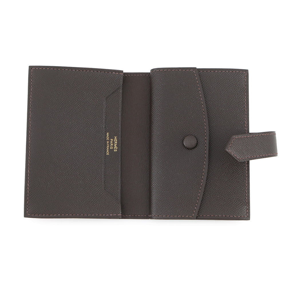 HERMES Bearn Mini Coin purse included Be Blanc Veau Madame
