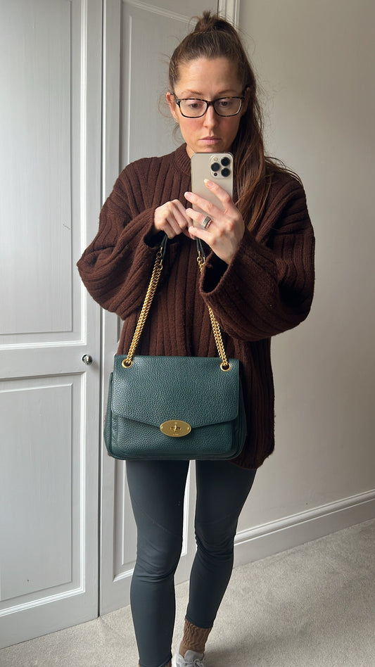 Mulberry Green Darley Shoulder Bag (RRP £1095)