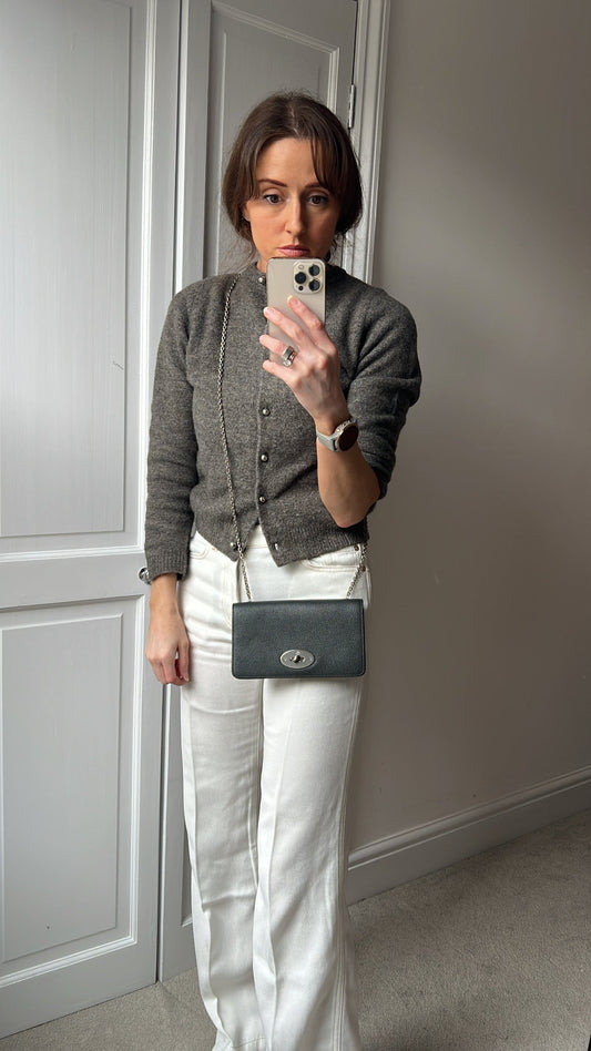 Mulberry Grey Bayswater Clutch (RRP £495)