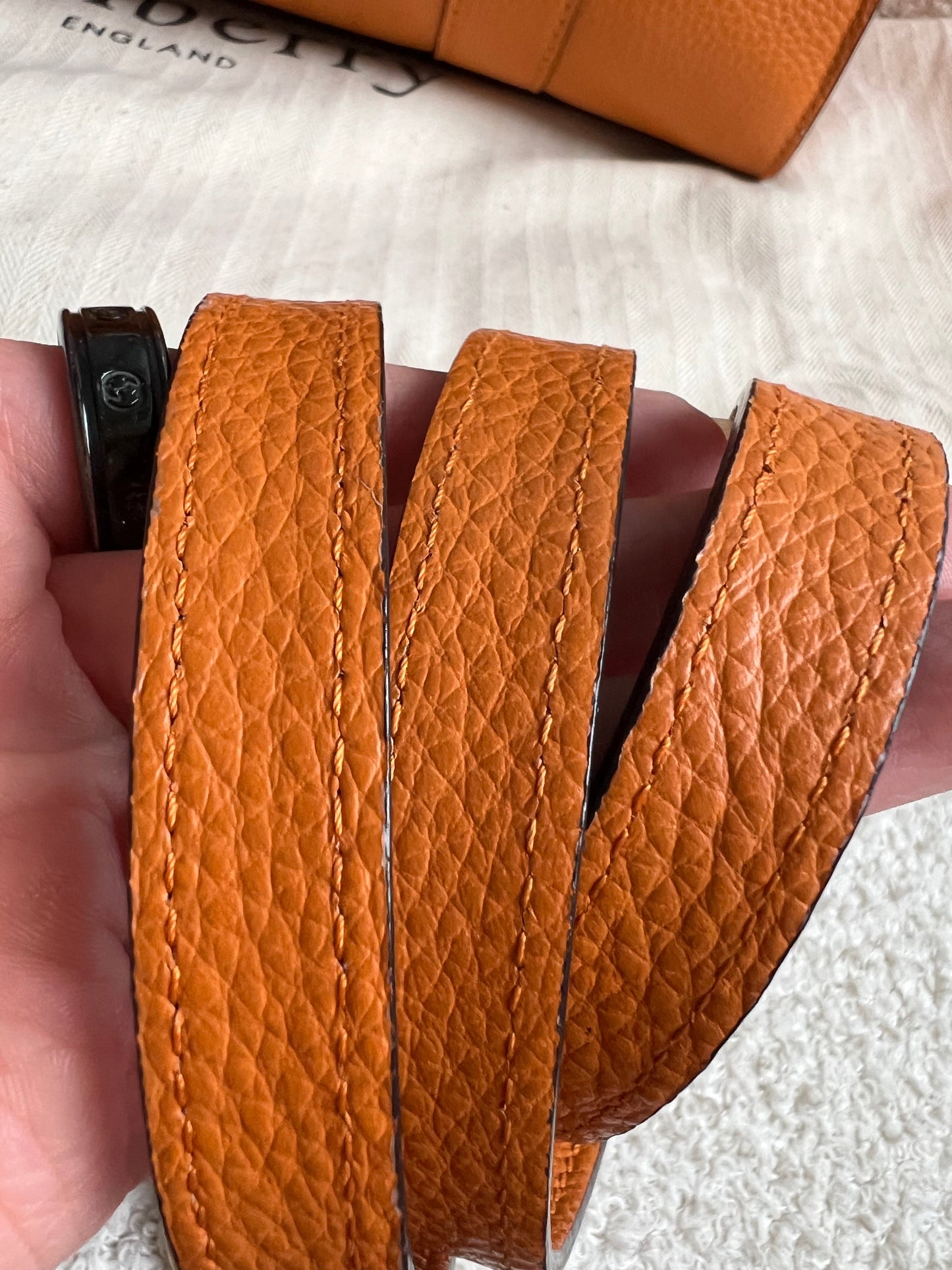 Mulberry Orange Small Zipped Bayswater (RRP £1,195)