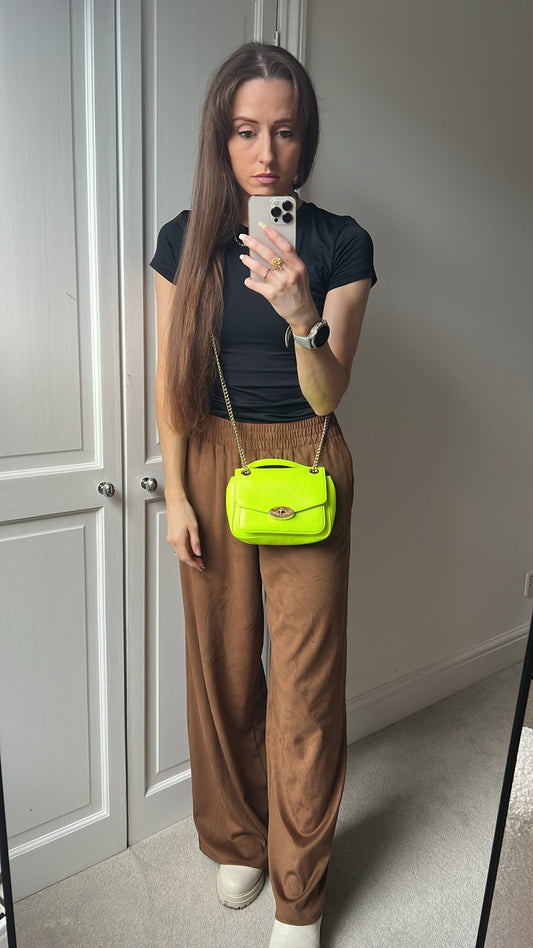 Mulberry Neon Yellow Mini Darley Shoulder Bag (RRP £725)