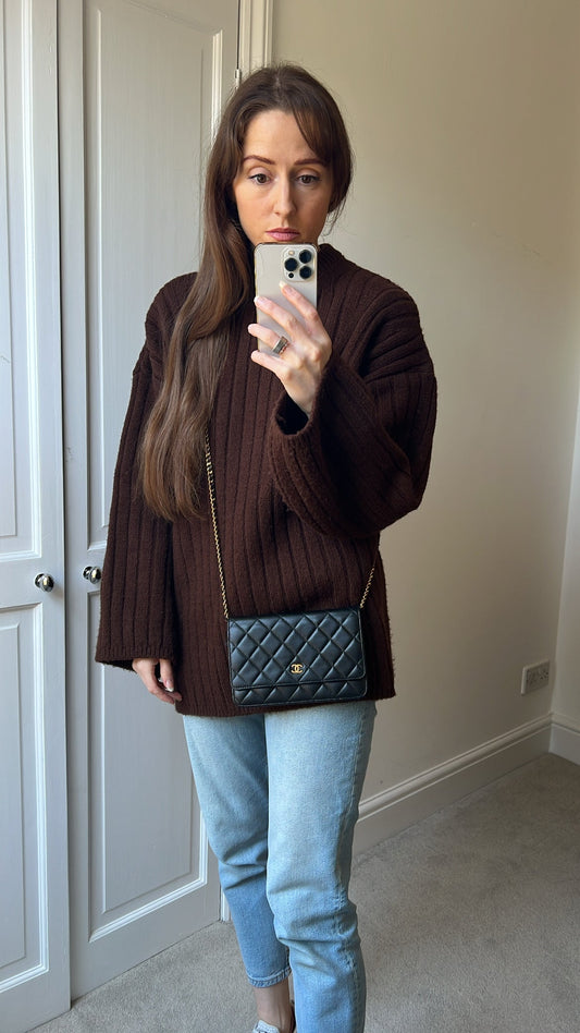 Chanel Wallet on Chain in Black Lambskin Gold Hardware (RRP £2,930)