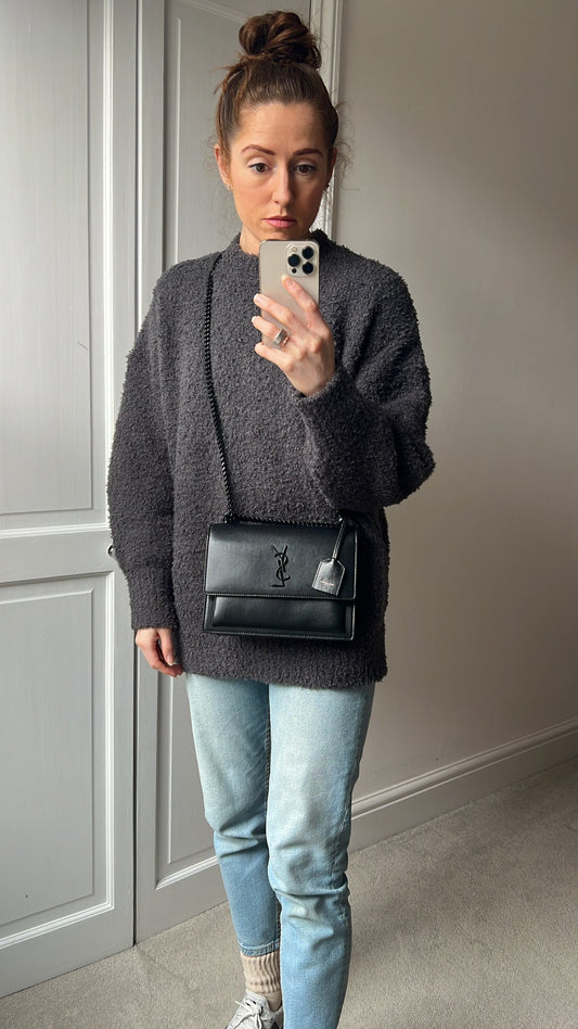 Yves Saint Laurent (YSL) Black on Black Medium Sunset (RRP £1,950)