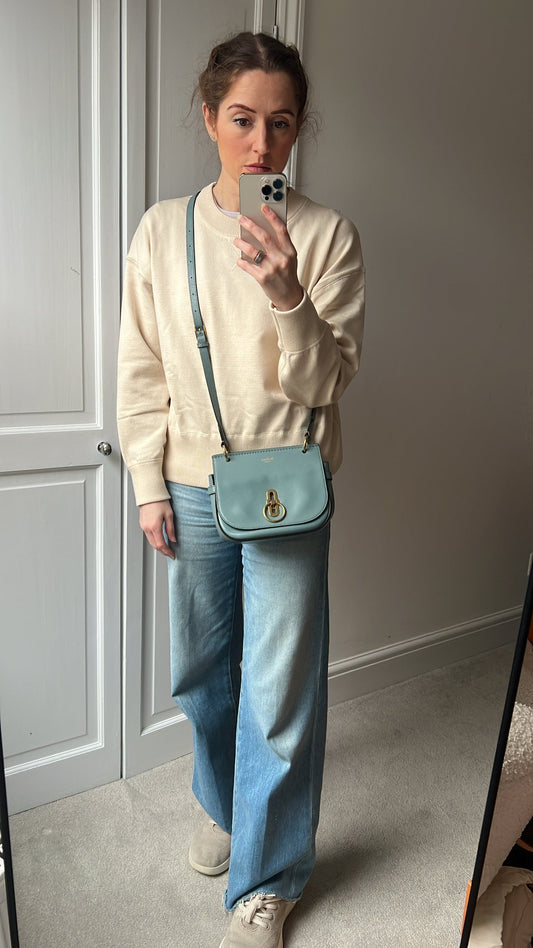 Mulberry Small Dark Frozen Amberley Satchel (RRP £795)