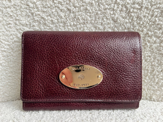 Mulberry Oxblood French Purse (RRP £295)