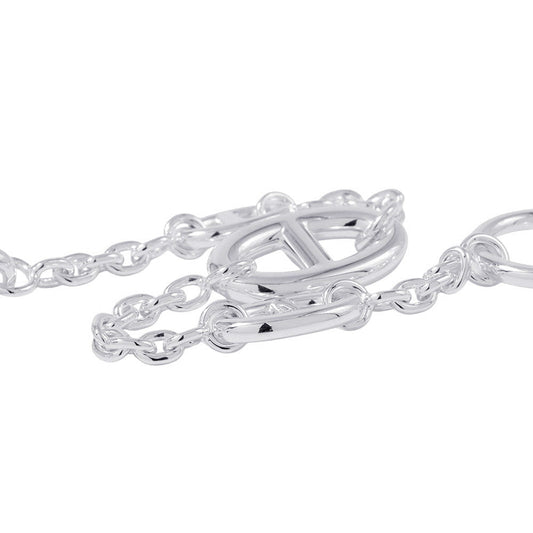 HERMES Chaine d'Ancre Farandole Bracelet Size SH SV925