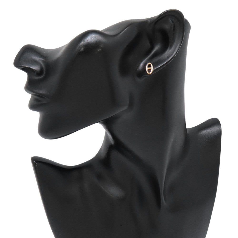 HERMES Chaine d'Ancre Farandole Earrings Size TPM 18K Pink Gold