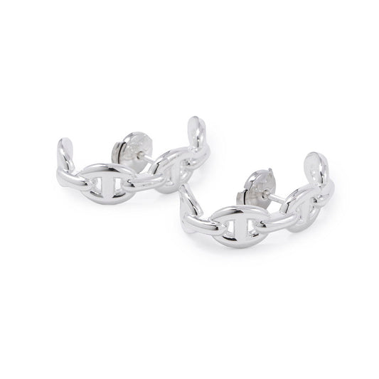 HERMES Chaine d'Ancre Earrings SV925