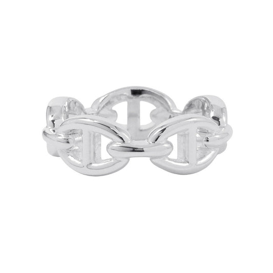 HERMES Chaine d'Ancre Anchene Ring Size PM/#54 SV925