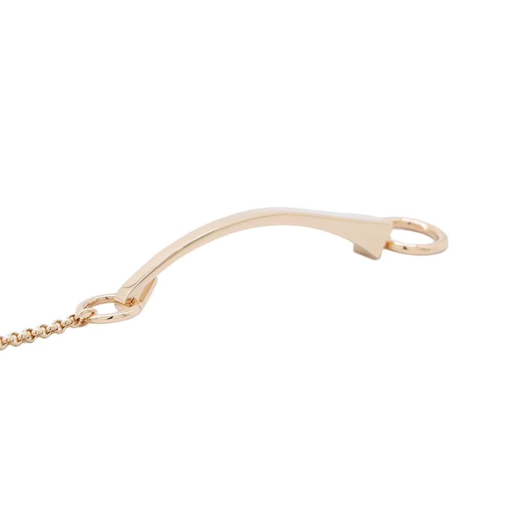 HERMES Bracelet "Clou de Forge" Size ST 18K Pink Gold