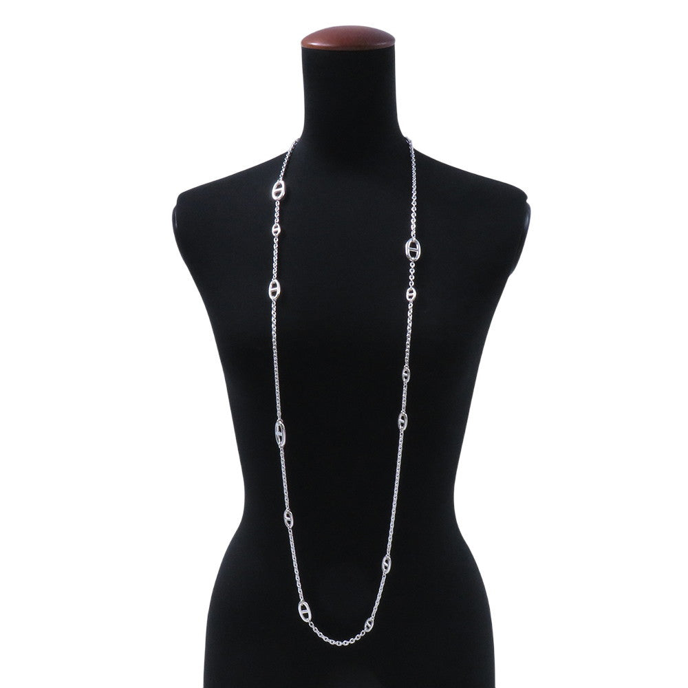 HERMES Chaine d'Ancre Farandole Necklace Size 120 SV925