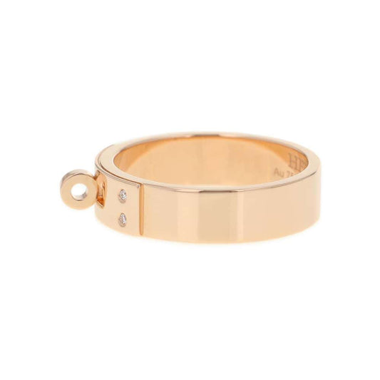 HERMES Kelly Ring Size PM/54/#14 18K Pink Gold