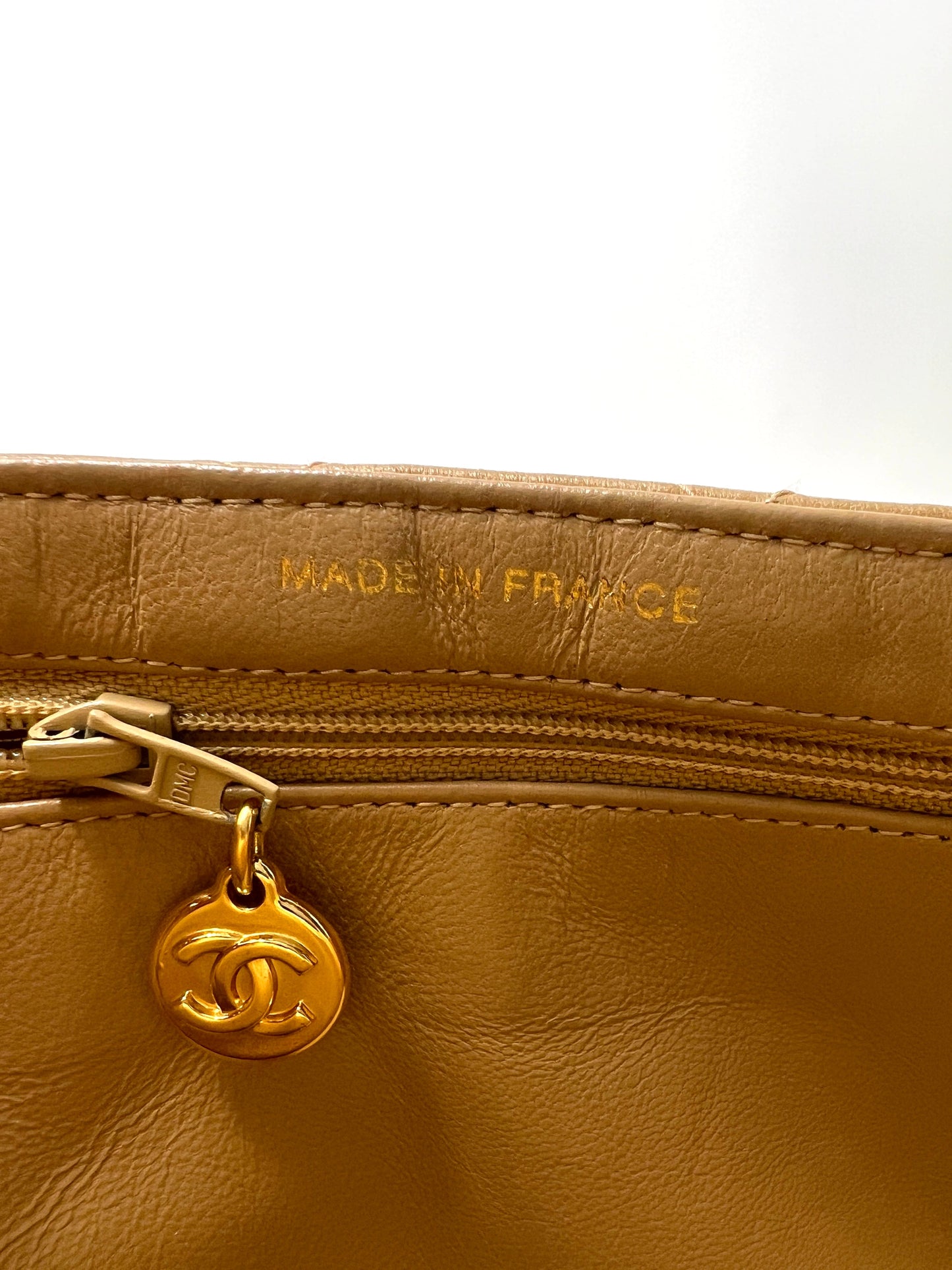 Both Sides Flap Handbag Beige