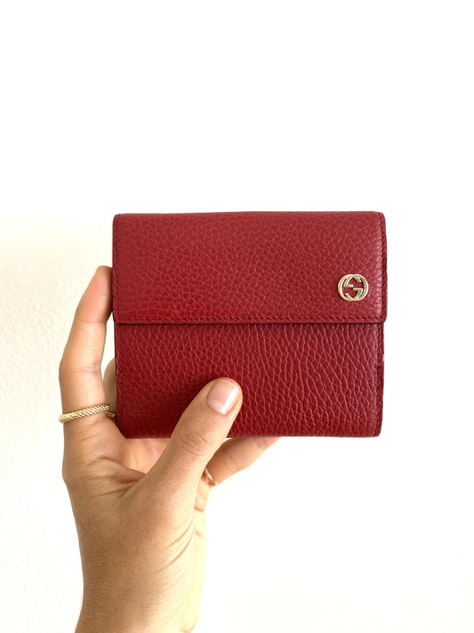 GUCCI RED WALLET