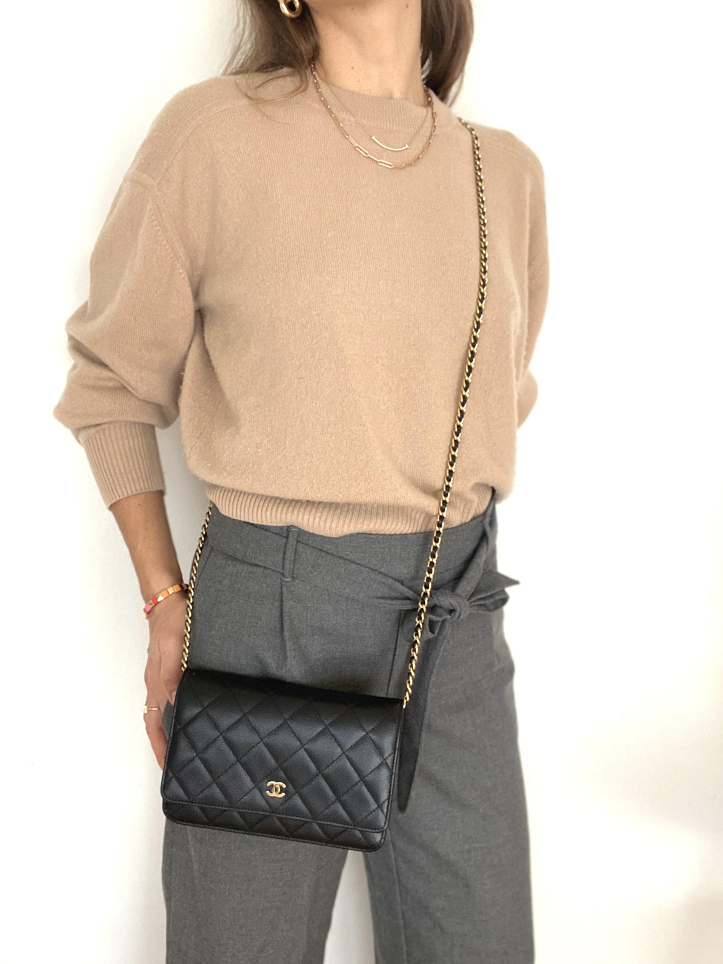 Chanel Wallet on Chain Black Caviar Leather