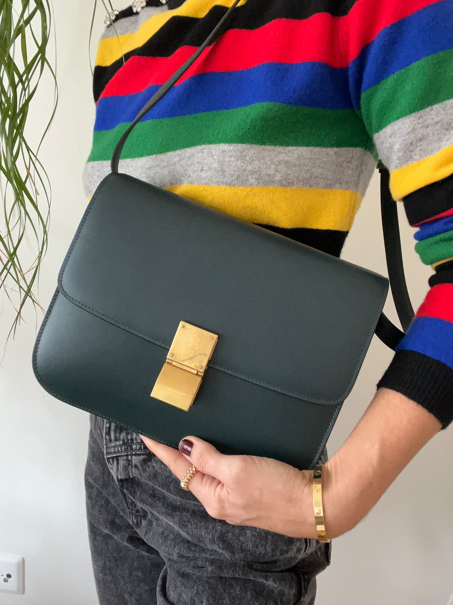 Medium Classic Box Bag Calf leather
