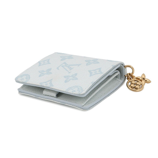 LOUIS VUITTON Pocket Wallet ・LV Bag Charm Blue CourrierM28273 Monogram Origin