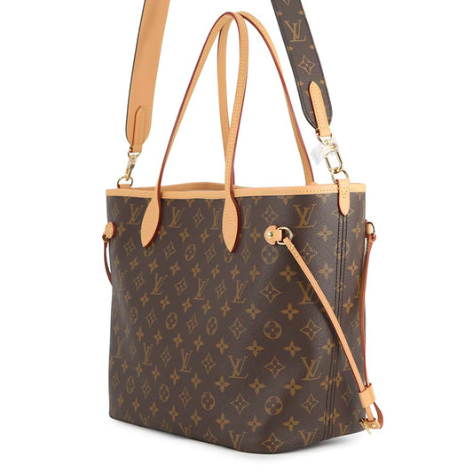 LOUIS VUITTON Neverfull Inside Out Orange / BrownM28376 Monogram Size MM