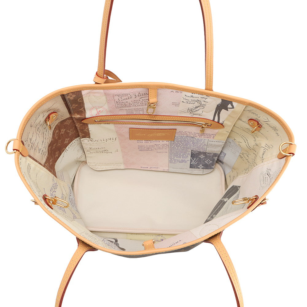 LOUIS VUITTON Neverfull Inside Out Orange / BrownM28376 Monogram Size MM