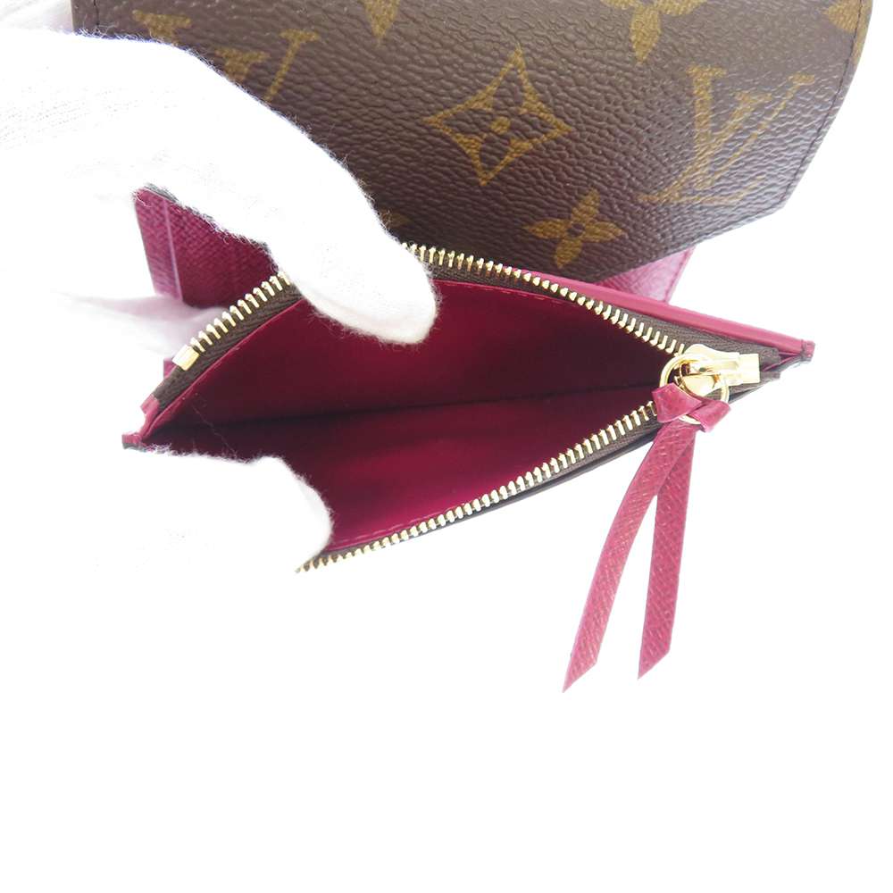 LOUIS VUITTON Portefeuille Victorine FuchsiaM41938 Monogram
