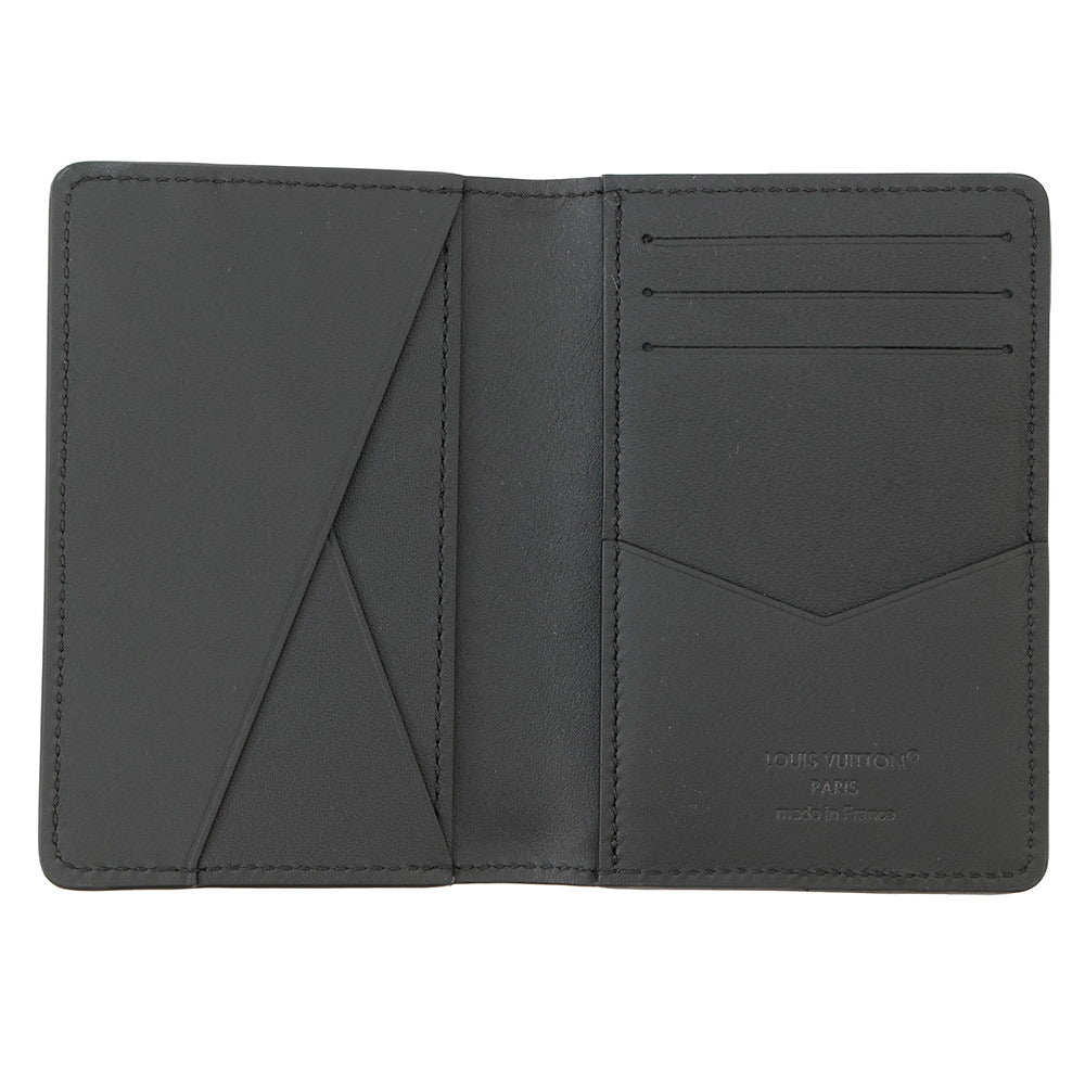 LOUIS VUITTON Organizer De Poch NoirM69044 Leather
