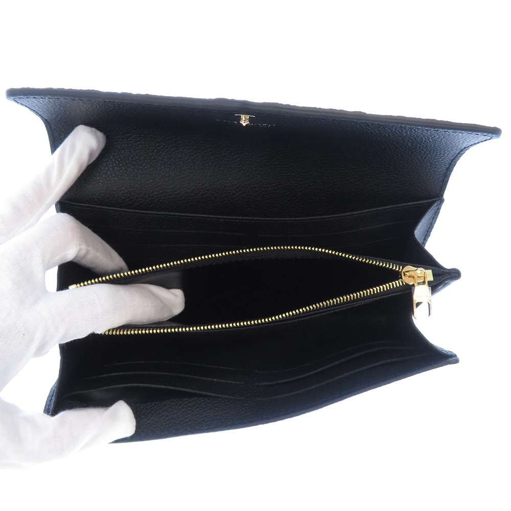 LOUIS VUITTON Portefeuille Sarah NoirM82257 Monogram Empreinte Leather