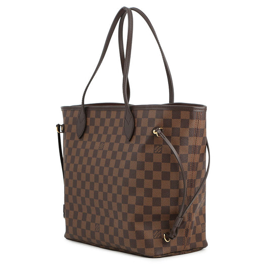 LOUIS VUITTON Neverfull Rose BallerineN40598 Damier Ebene Canvas Size MM