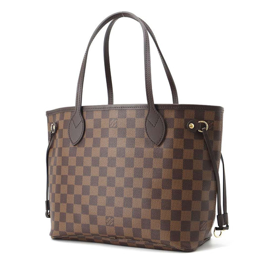 LOUIS VUITTON Neverfull RedN40600 Damier Ebene Canvas Size PM