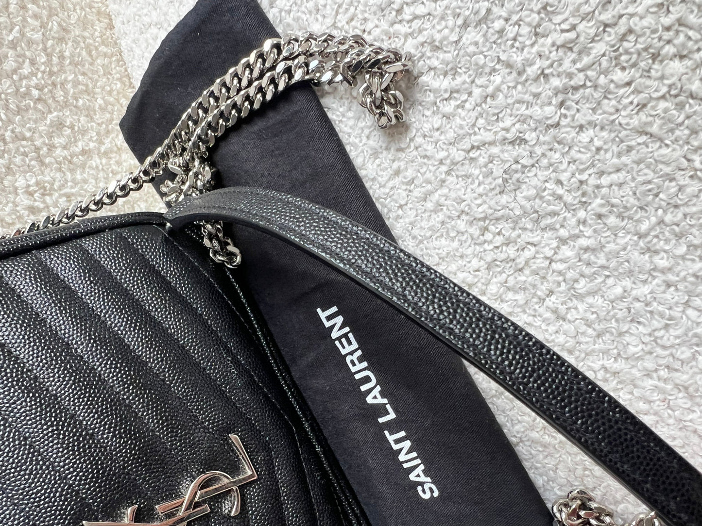 Yves Saint Laurent (YSL) Black Mini Lou Camera Bag (RRP £1285)