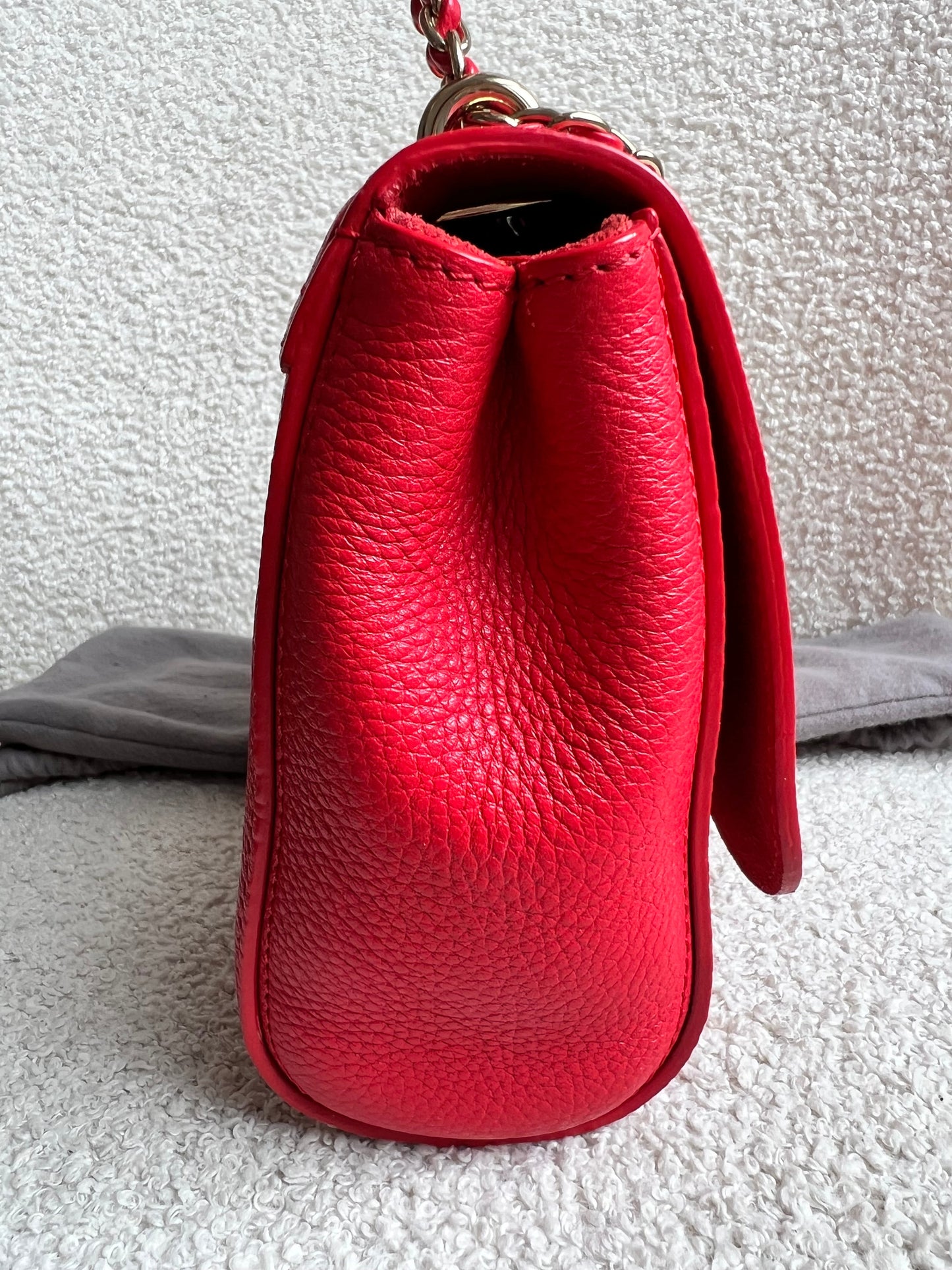 Mulberry Hibiscus Red Regular Lily with Gold Hardware (RRP £995)