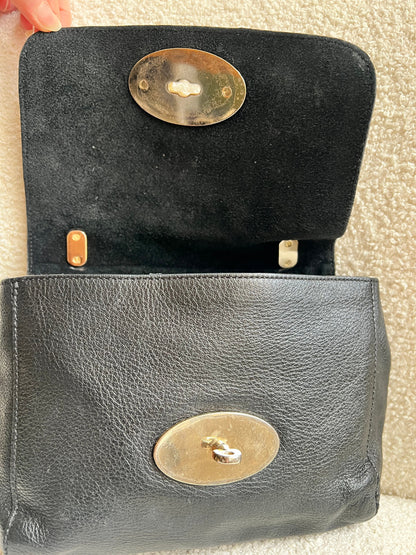 Mulberry Black Regular Lily with Gold Hardware