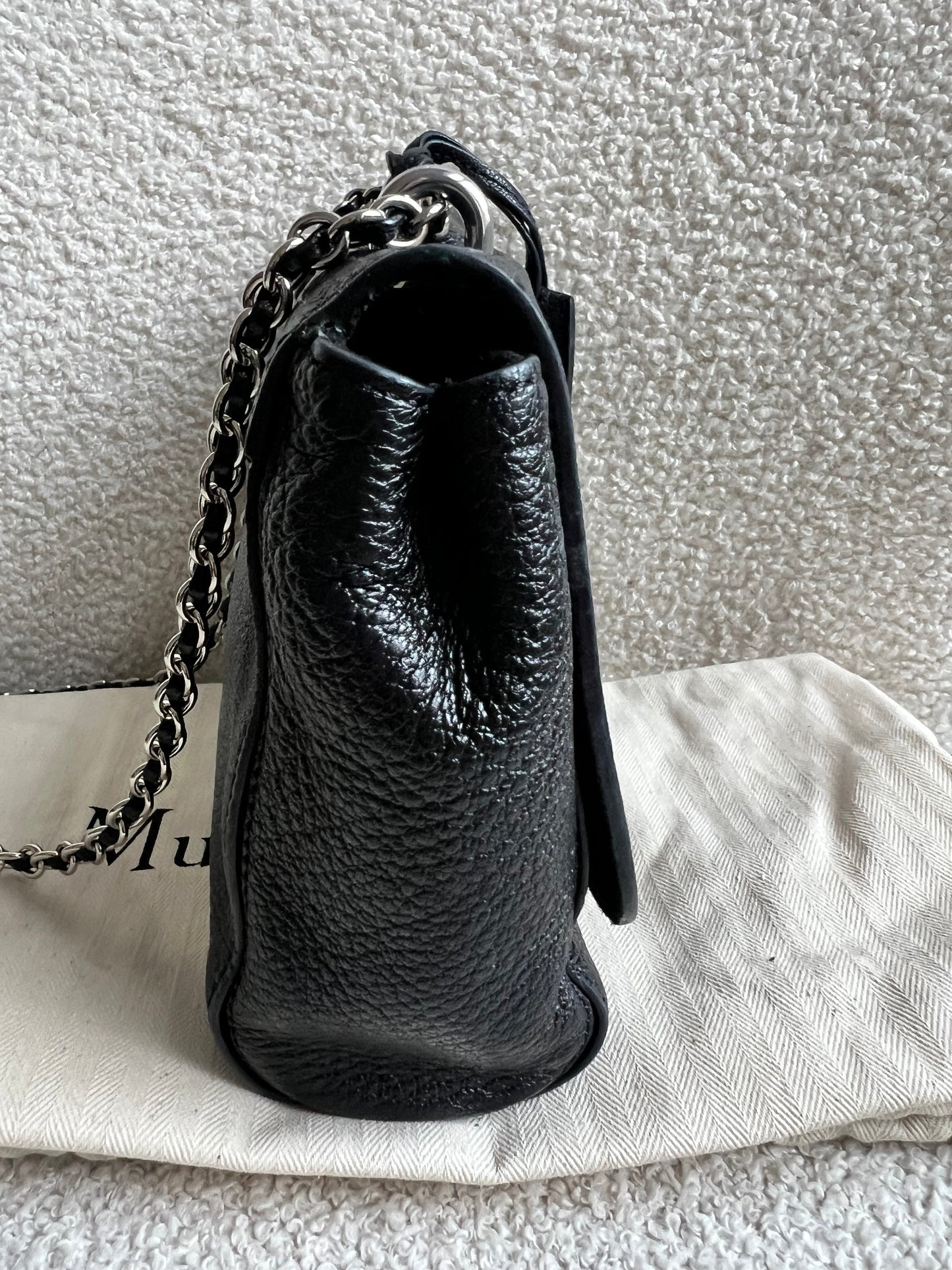 Mulberry Black Regular Lily with Silver Hardware (RRP £995)