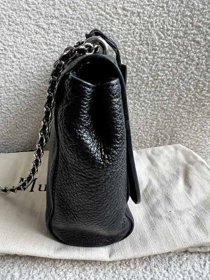 Mulberry Black Regular Lily with Silver Hardware (RRP £995)