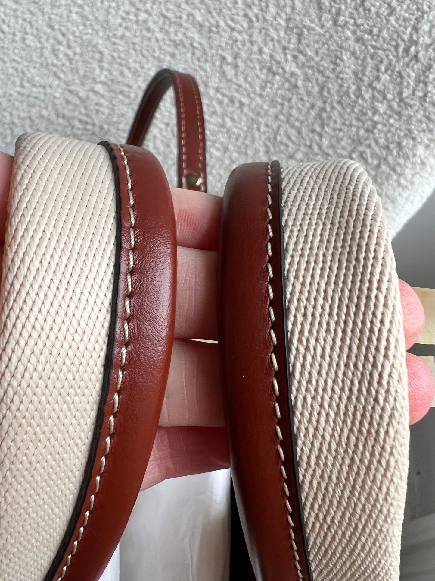 Chloe Small Soft Tan Linen Woody Tote Bag (£890)