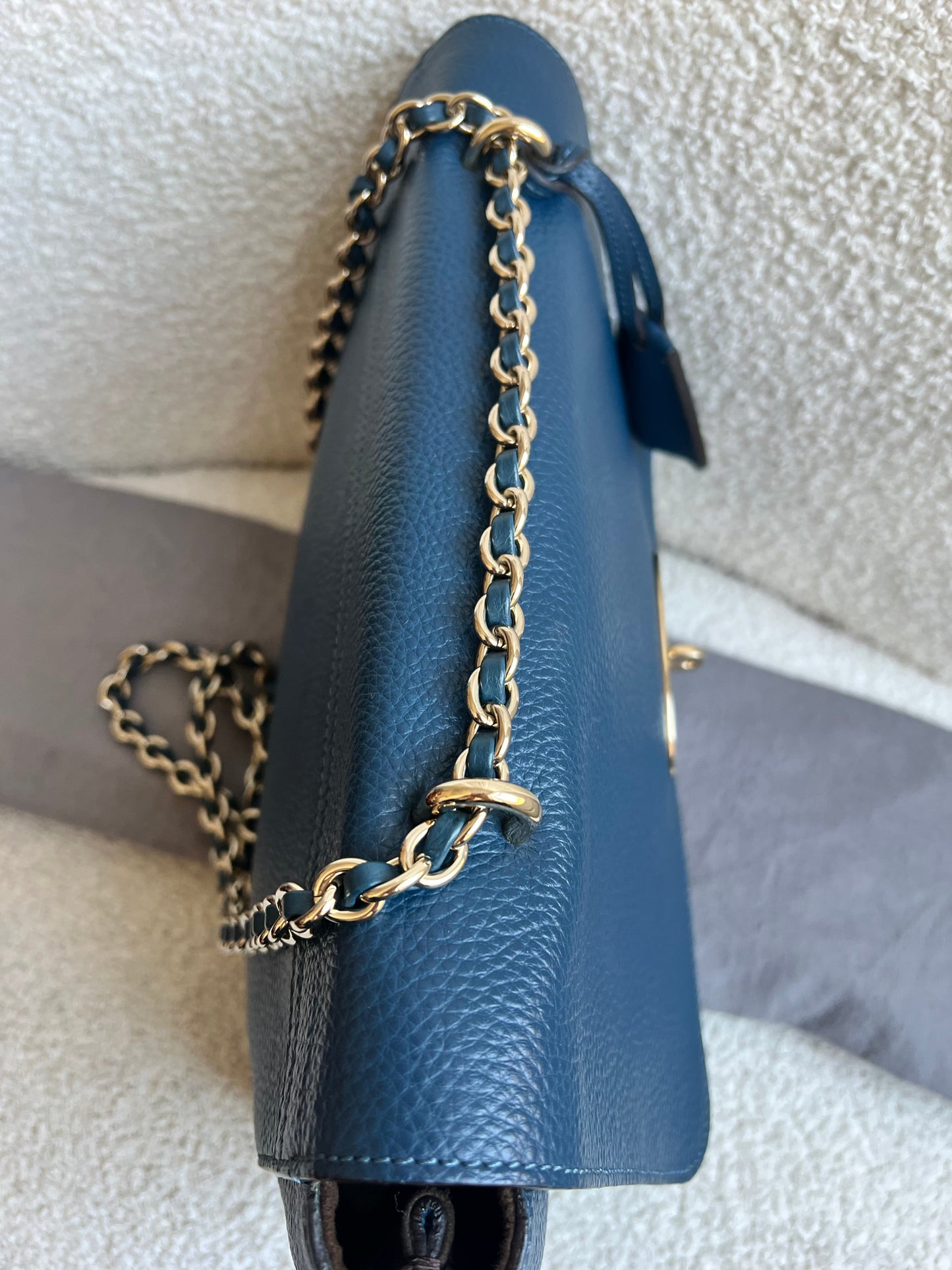 Mulberry Deep Sea Blue Medium Lily with Gold Hardware (RRP £1050)