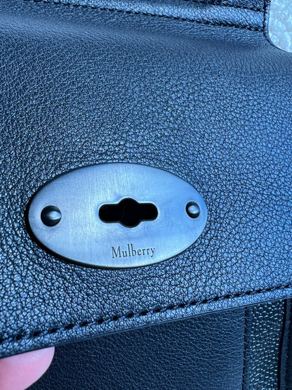 Mulberry Black Eco Scotchgrain Small Antony