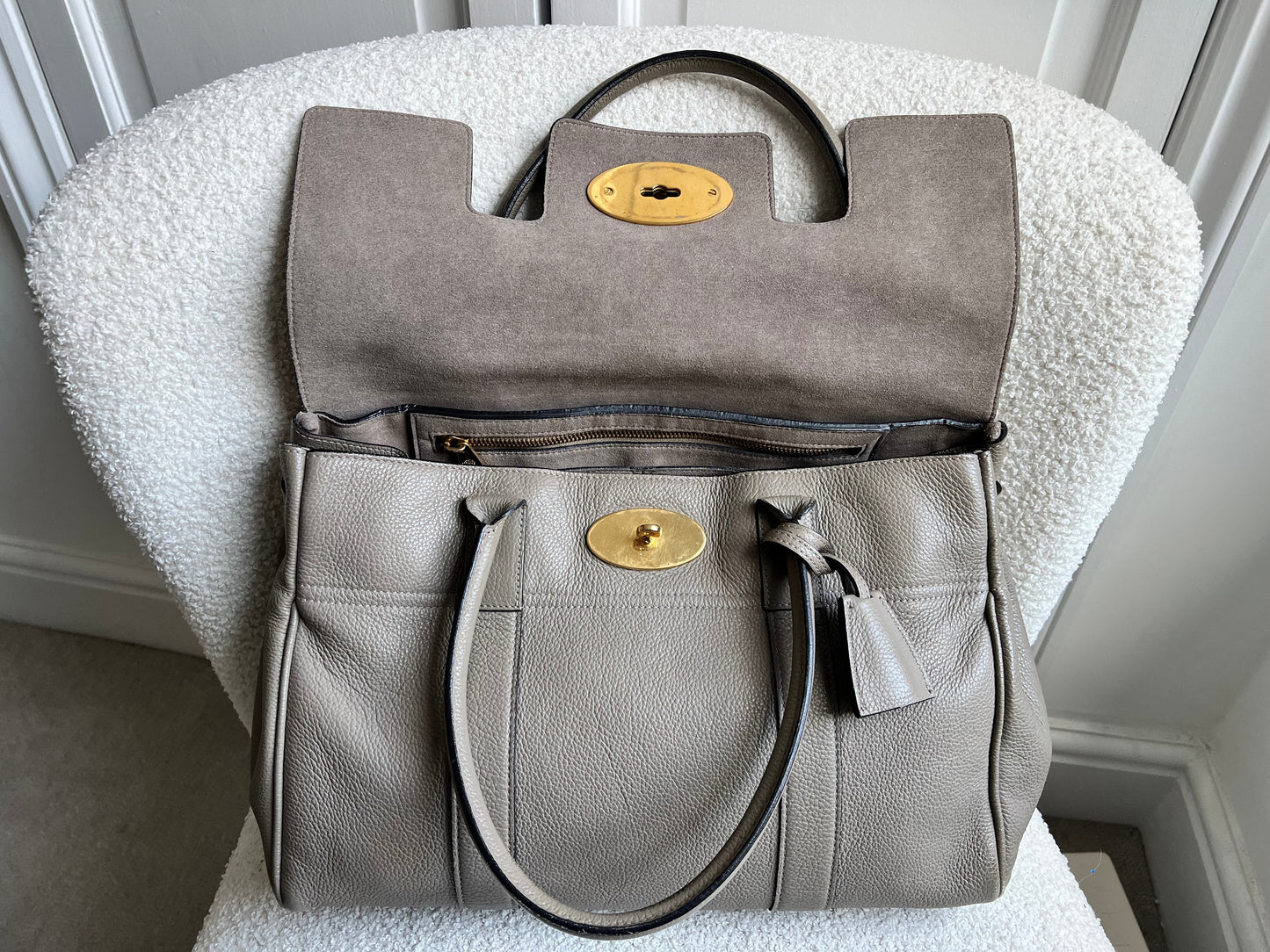 Mulberry Solid Grey Bayswater (RRP £1095)