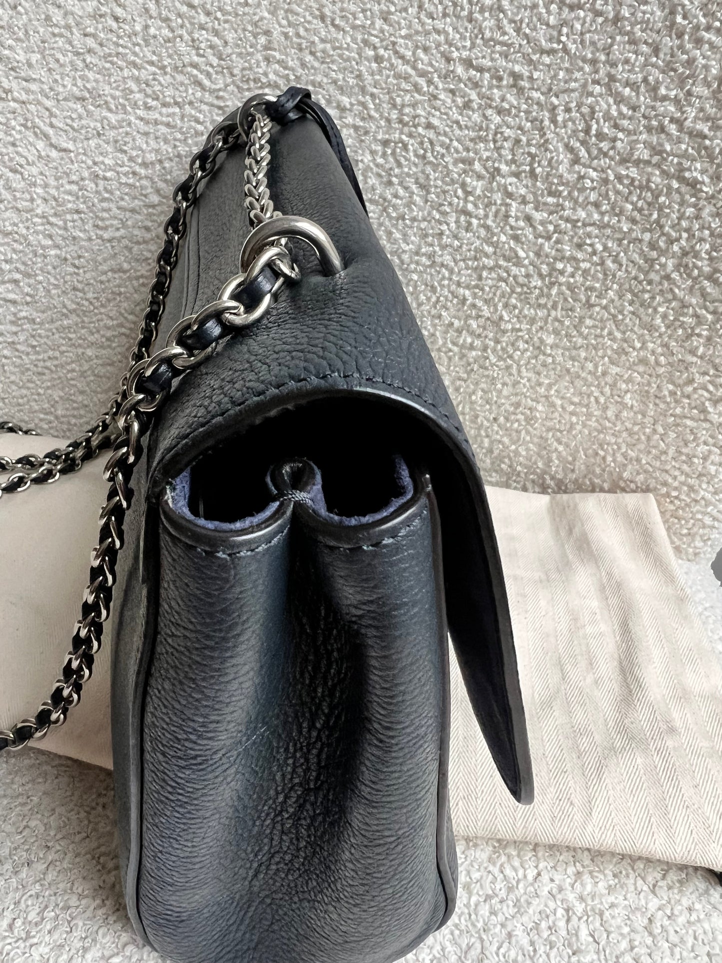 Mulberry Midnight Medium Lily with Silver Hardware (RRP £1095)