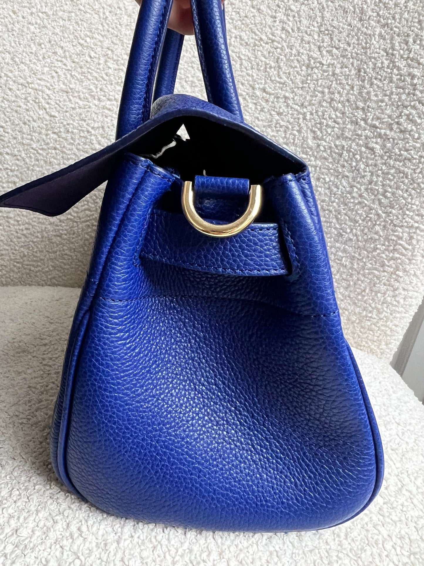 Mulberry Neon Blue Bayswater Satchel (RRP £995)