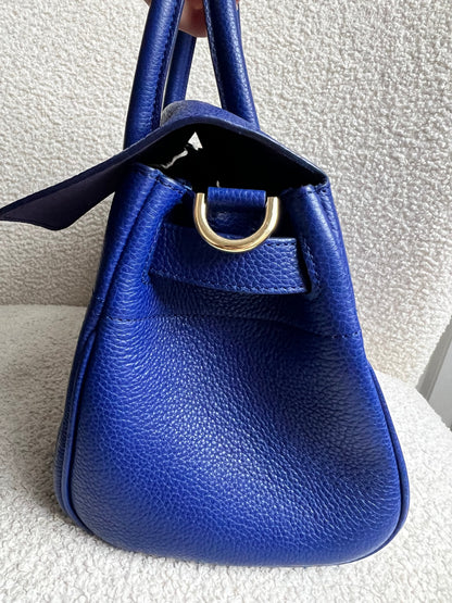 Mulberry Neon Blue Bayswater Satchel (RRP £995)