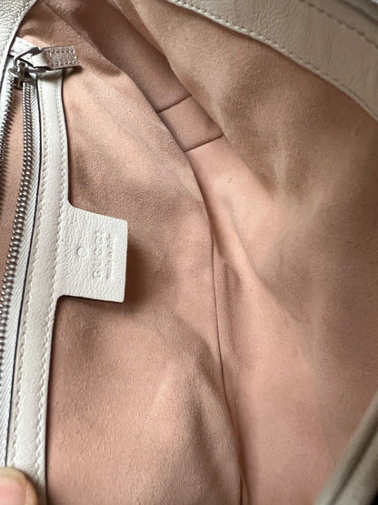 Gucci GG Navy and White Torchon Marmont Small Shoulder Bag